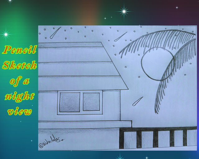 Pencil Sketch of a night view.png