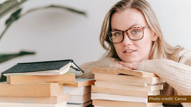 Girl on glasses