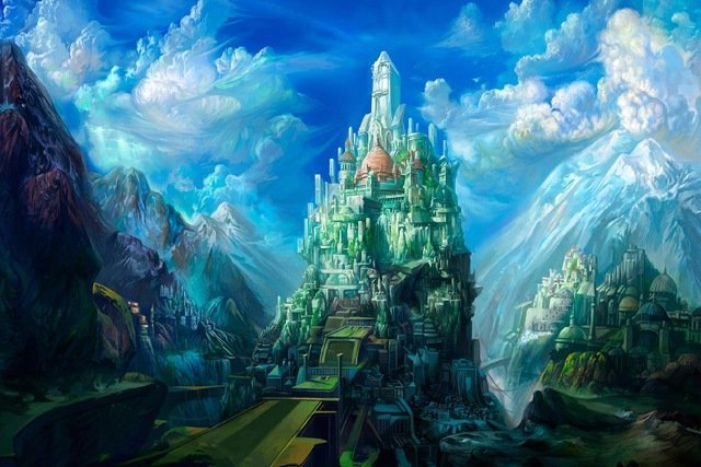 Cloud-Future-Castle-Landscape-Scenery-Fantasy-Art-poster-Silk-Fabric-Art-Wall-poster-12x18-inch-Prints.jpg_640x640.jpg