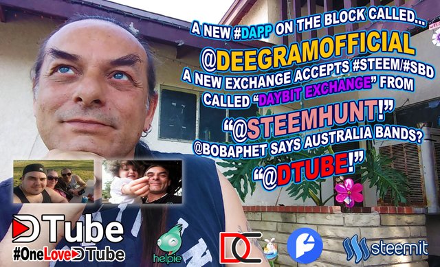 New #dapp on the Block called @deegramofficial - @bobaphet Talks Censorship Australia Blocks @dtube -  @steemhunt announces #steem & #SBD Now on Daybit Exchange.jpg