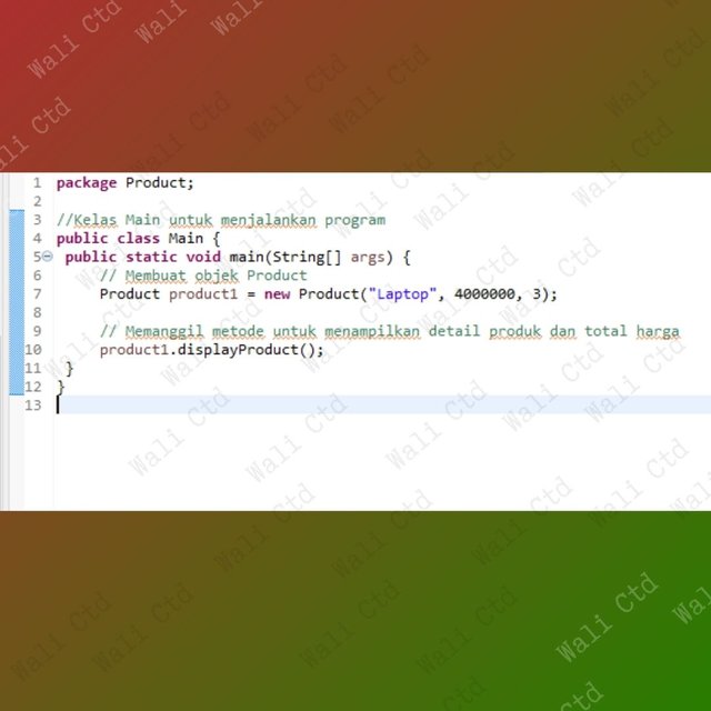 package laptopwalictd; public class Laptop { private String merek; private double harga; Konstruktor untuk menginisialisasi atribut public Laptop(String merek, double harga) { this.merek = merek; (3).jpg