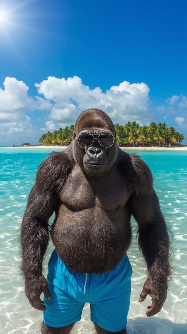 Lucid_Realism_A_large_western_lowland_gorilla_with_dark_brown__0.jpg