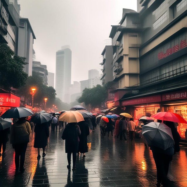 The_scene_of_a_city,_the_sky_is_overcast_and_it_is_raining_heavily,_and_people_in_the_streets,_wearing_thick_clothes_and_holding_umbrellas_in_their_hands,_hurry_by._In_this_gloomy_weather,_the_Windows_and_walls_o(1).jpg