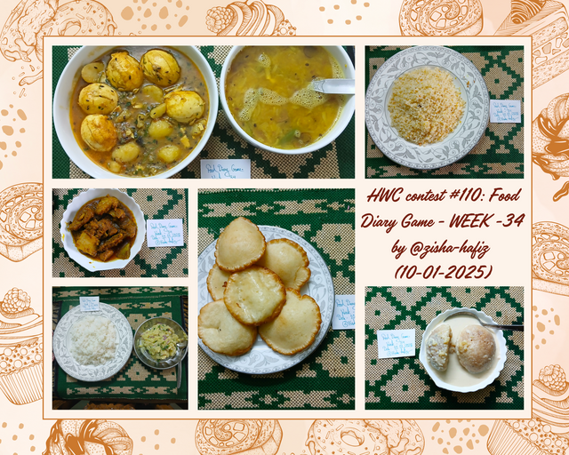 HWC contest #110 Food Diary Game - WEEK -34 by @zisha-hafiz (10-01-2025).png