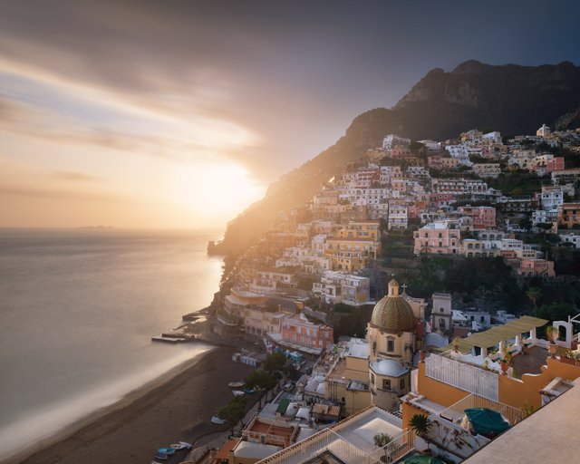 Sunrise in Positano, Amalfi Coast, Italy.jpg