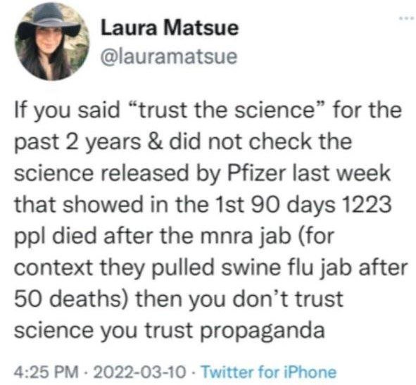 you trust propoganda not science.jpg