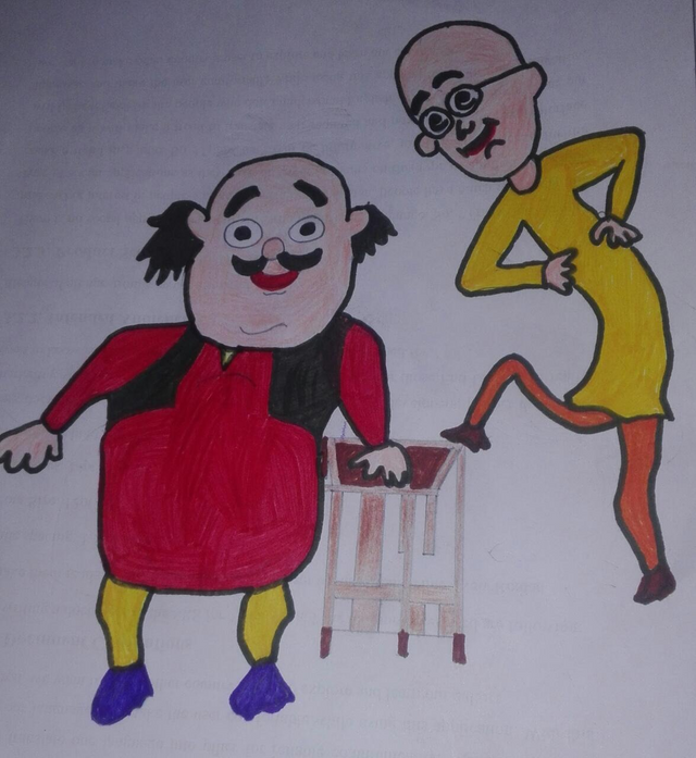 Drawing Sketch HOW TO DRAW MOTU PATLU || Sketching Art Skills || 10% Pay  Out to @ || @ramzanbaow — Steemit