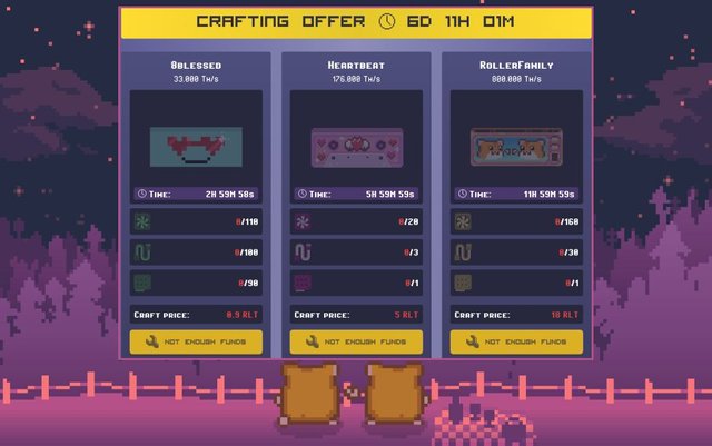 Crafting Offer