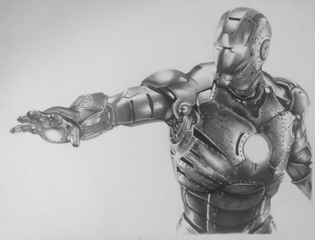 Drawing Iron Man (Tony Stark) | Timelapse | Graphite Portrait - PaintingTube