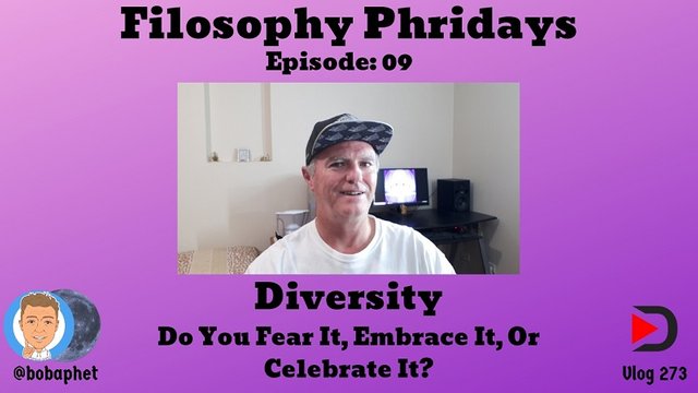 273 Filosophy Phridays Episode 09 - Diversity - Do You Fear It, Embrace It, Or Celebrate It Thm.jpg