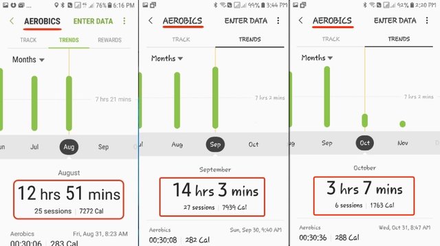 Fitness Challenge - September Report - Aerobic