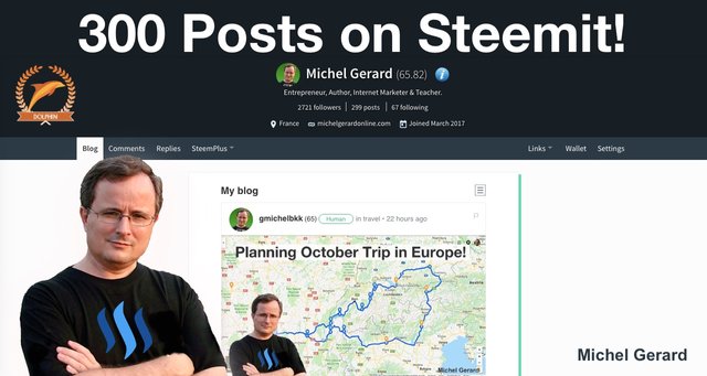 300 Posts on Steemit!