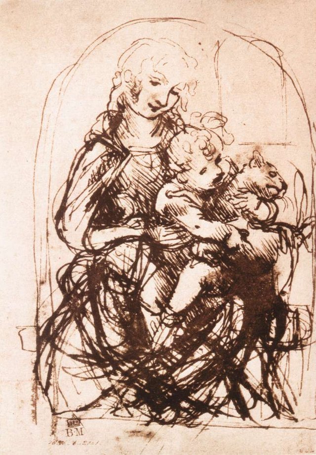 Leonardo_da_vinci,_Study_of_the_Madonna_and_Child_with_a_Cat.jpg