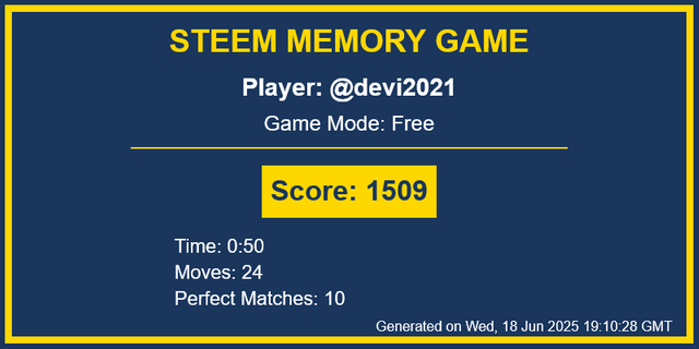 Game Result