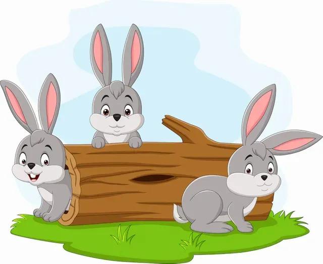 three-rabbit-cartoon-playing-log_29190-5701.webp