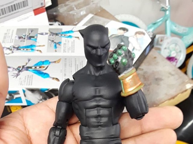 Custom action figure progress Black Panther Steemit