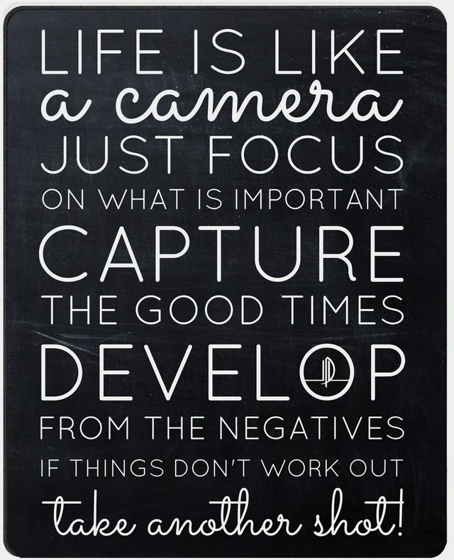 ღ Life Is Like A Camera. Just FOCUS On What Is Important. CAPTURE The Good Times. DEVELOP From The Negatives, And If Things Don't Work Out, Just Take Another Shot ~.jpg