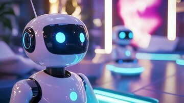 robot-with-blue-lights-it-sits-room-with-other-robots_1340398-6845.jpg