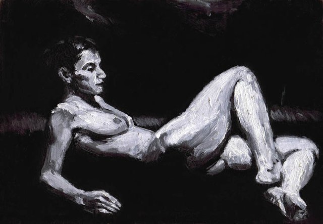 56. Desnudo fem. (Verónica) I. Óleo sobre cartón. 26 x 18 cm. 2004..jpg