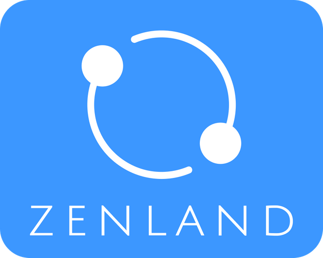 Zenland logo - Vertical - White - Blue bg.png