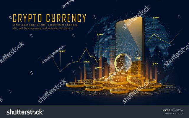 stock-vector-bitcoin-cryptocurrency-with-pile-of-coins-come-out-from-smartphone-vector-illustration-1886639350.jpg