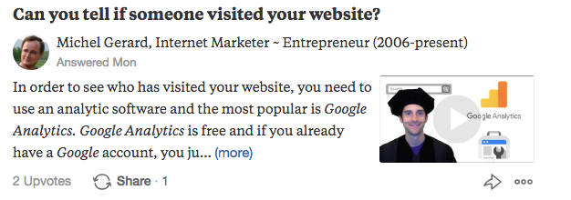 Can you tell if someone visited your website?