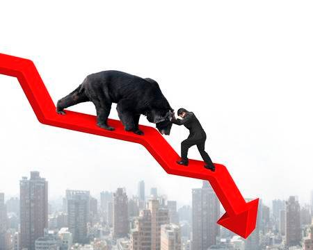 38252162-businessman-against-black-bear-on-red-arrow-downward-trend-line-with-sky-cityscape-background-fight-.jpg