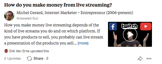 How do you make money from live streaming?
