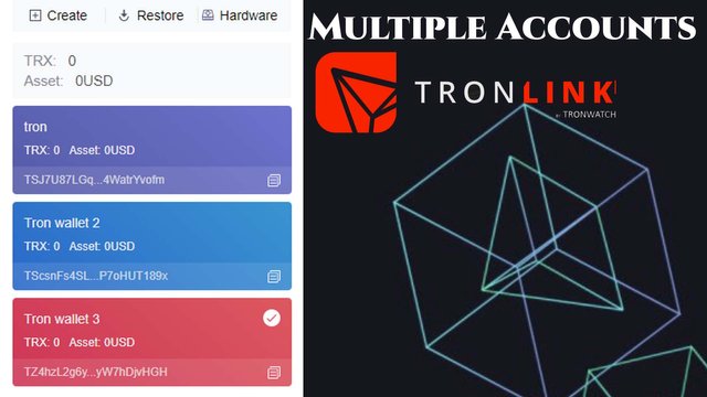 How To Create Multiple Account Of TronLink by Crypto Wallets info.jpg