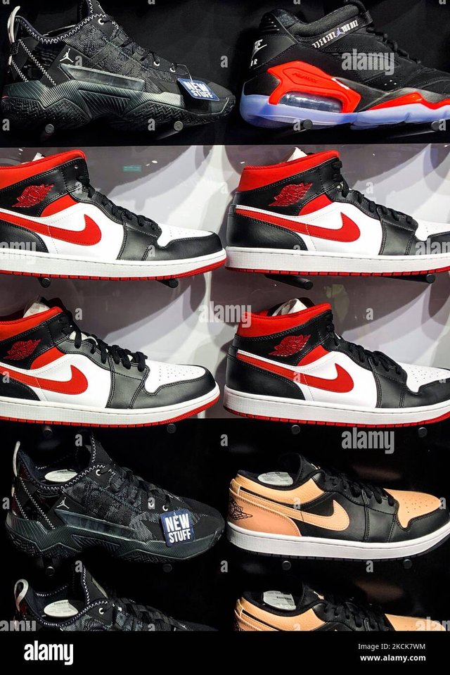 nike-air-jordan-shoes-are-seen-in-the-store-in-krakow-poland-on-august-26-2021-photo-by-jakub-porzyckinurphoto-2KCK7WM.jpg