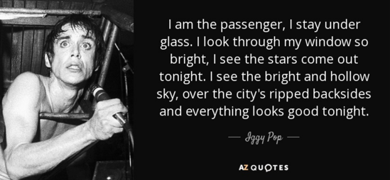 The Passenger” by Iggy Pop – SteemitCentral Lyrics Challenge – Day 5/60 —  Steemit