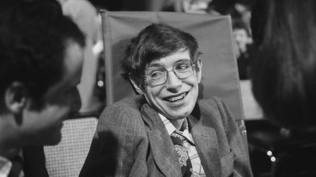 Photo of Stephen Hawking in 1979 in Princeton, New Jersey..jpg