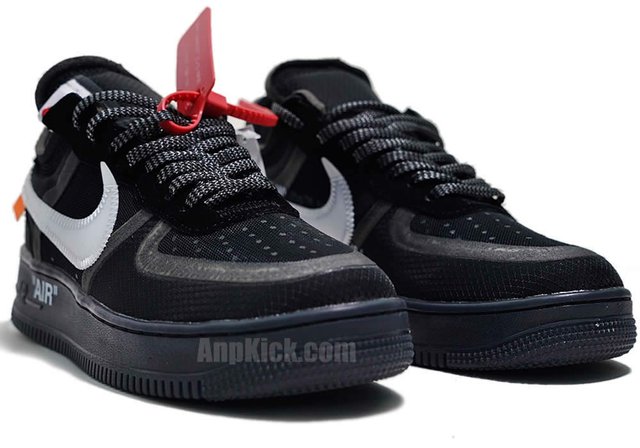 Off White X Nike Air Force 1 Low Black White Shoes Ao4606 001 Steemit