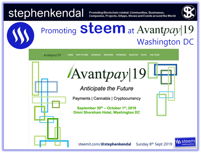 Promoting Steem at Avantpay19.png