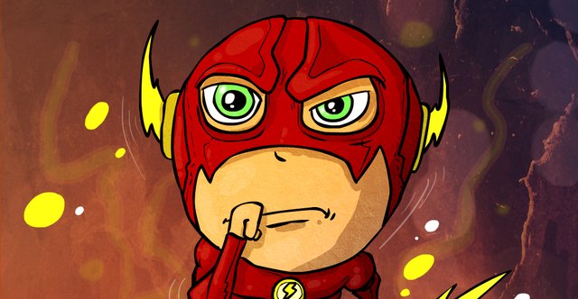 Drawing The Flash In Flash Chibi Caricature First Try With Steps Steemit