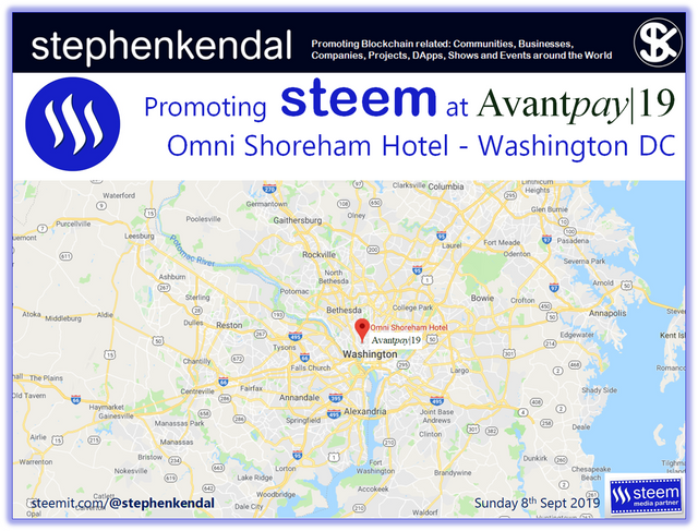 Promoting Steem at Avantpay19 Washington DC.png