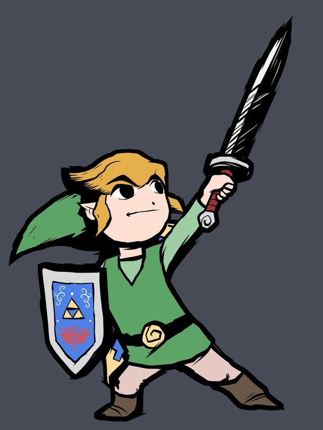 toon link and zelda