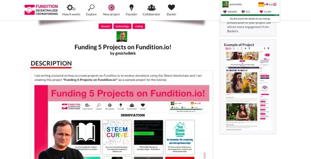 How to Create a Project on Fundition.io and Receive Donations!