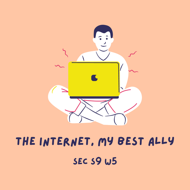 Peach White Man with Laptop Illustration Safer Internet Day Instagram Post.png