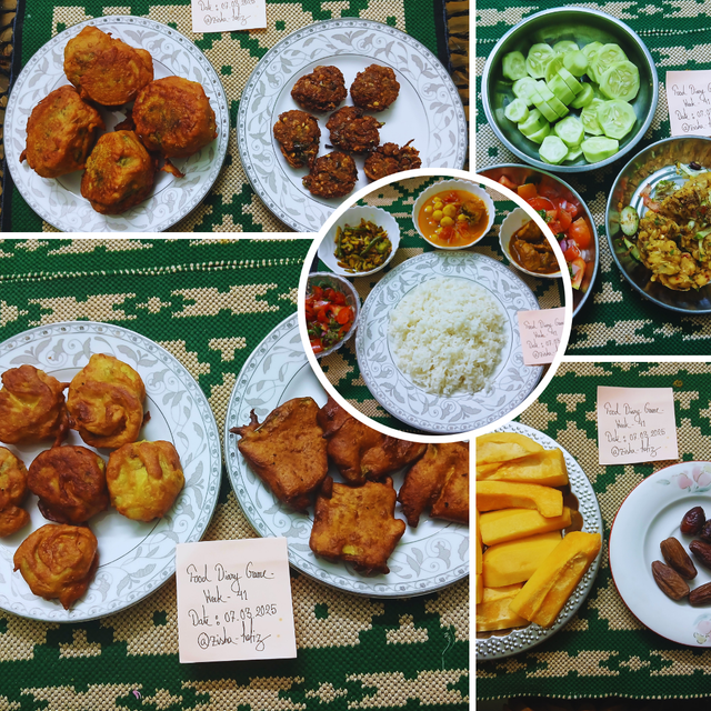 HWC contest #127 Food Diary Game - WEEK -41 by @zisha-hafiz (07.03.2025).png