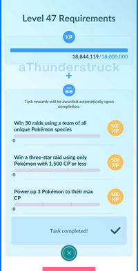 Reached Level 46 and Level 47 in Pokémon GO — Steemit