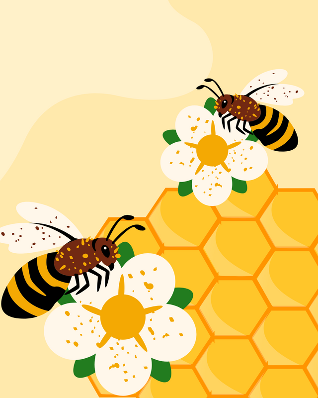 Brown Yellow Cute Playful Illustrative World Bee Day Instagram Post.png