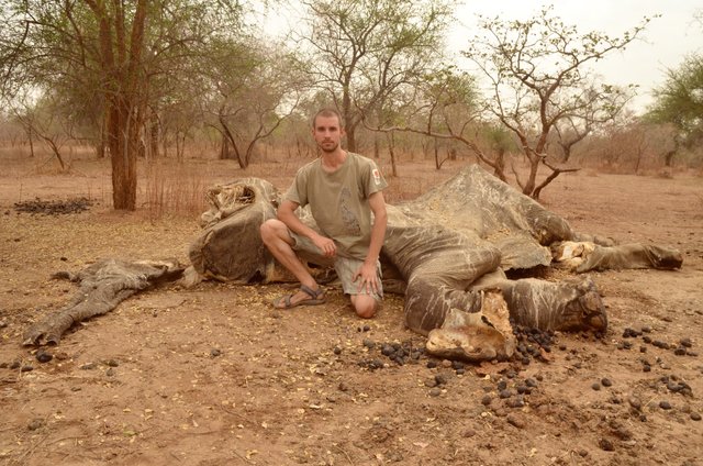 1.18 Poaching, Five month old carcass and Arthur,Chad,2017.jpg