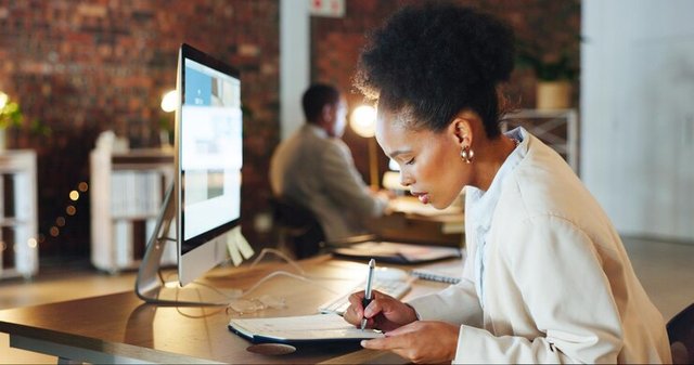 black-woman-writing-notes-planning-coworking-office-with-journal-work-schedule-notebook-working-female-professional-proposal-writer-ideas-blog-tech-article_590464-245079.jpg