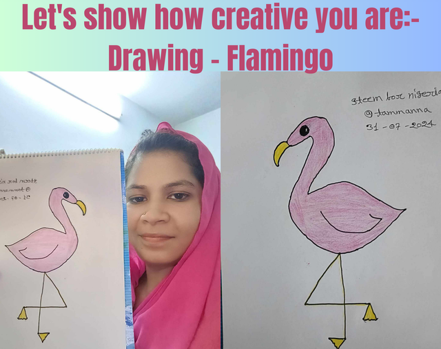 Let's show how creative you are- Drawing - Flamingo.png