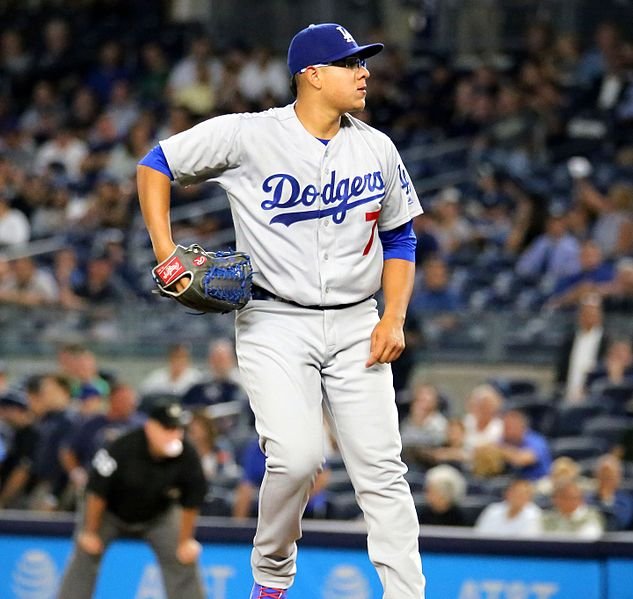 Dodgers_starter_Julio_Urias_delivers_a_pitch_in_the_first_inning._(29039362734).jpg