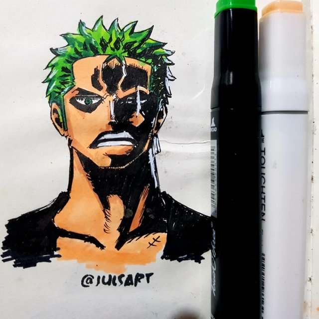 My First Drawing of Zoro Sensei ⚔️ - roronoa zoro post - Imgur