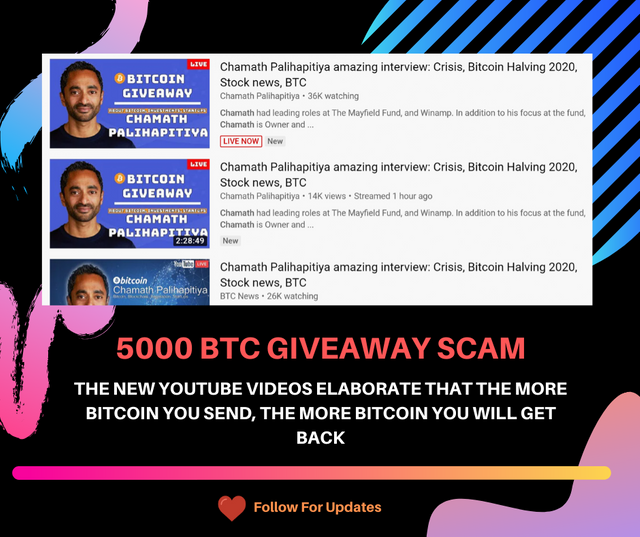 5000 btc giveaway chamath