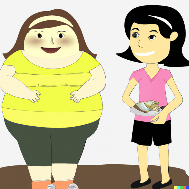 DALL·E 2022-11-11 19.16.26 - A fat girl giving money to a weight loss program.png