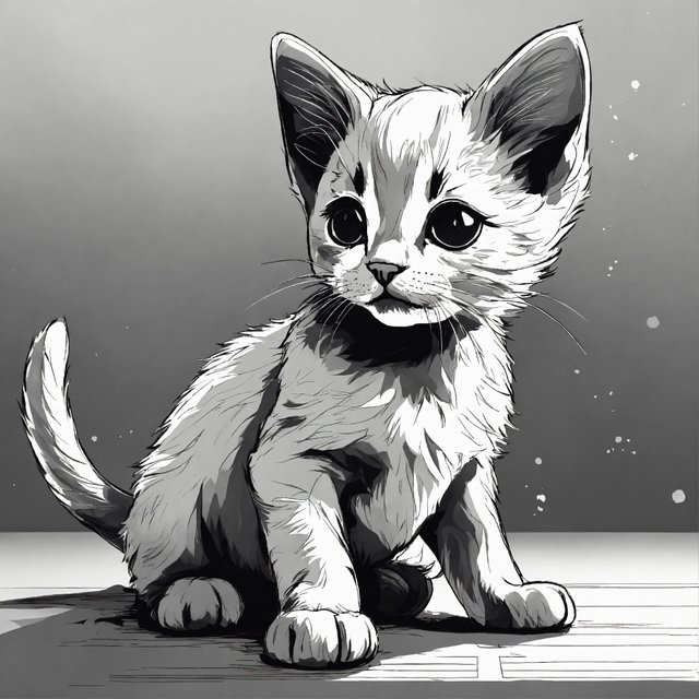 Midpoly no color line drawing of a kitten with its (1).jpg